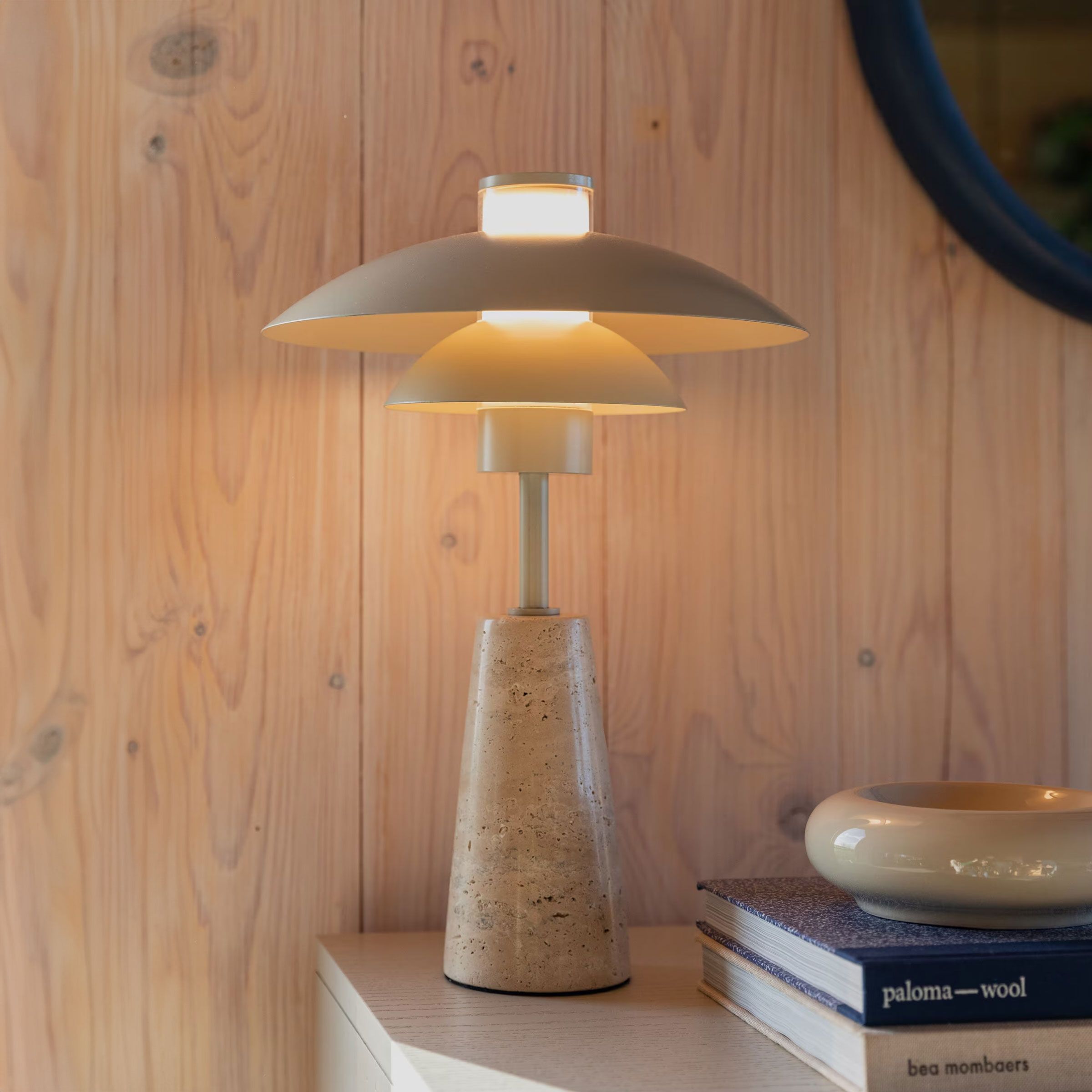 Zuiver tafellamp Cole Travertin – elegante lichtbron voor de eetkamer