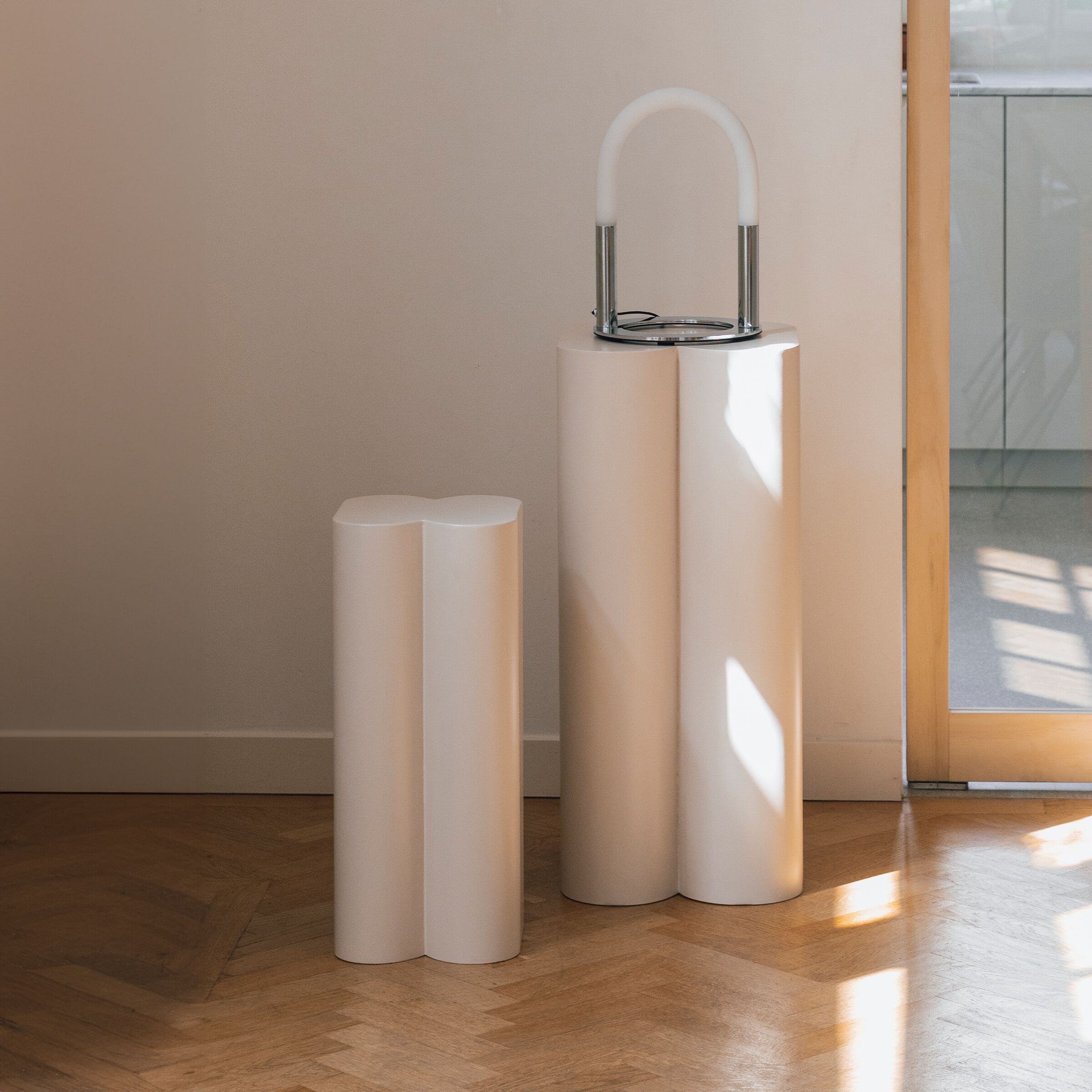 Zuiver Zuil Shade Set – Minimalistische beige bloempoten voor elk interieur