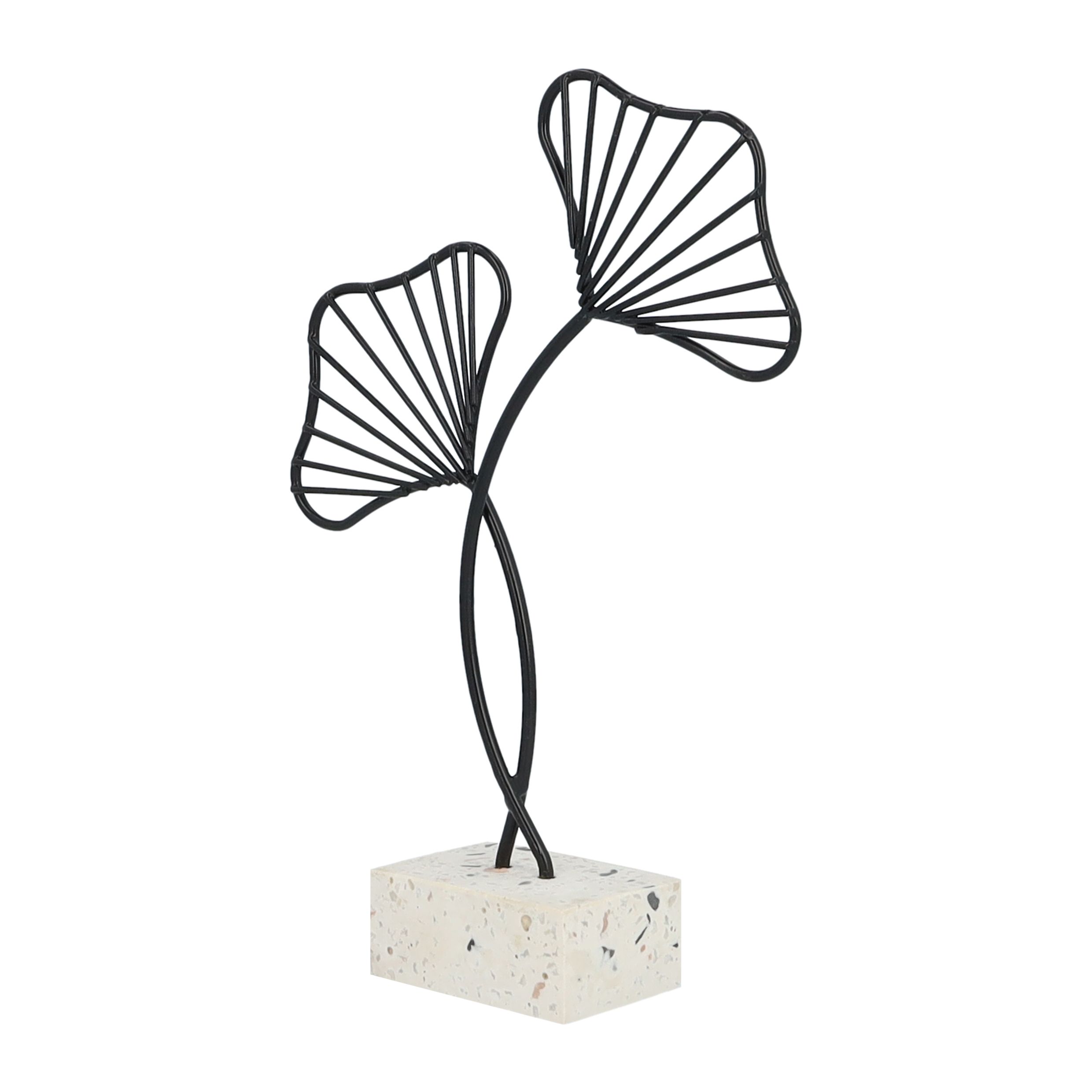 Zwart Ginkgo Blad Decoratie – Stijlvol Accent voor elk Interieur