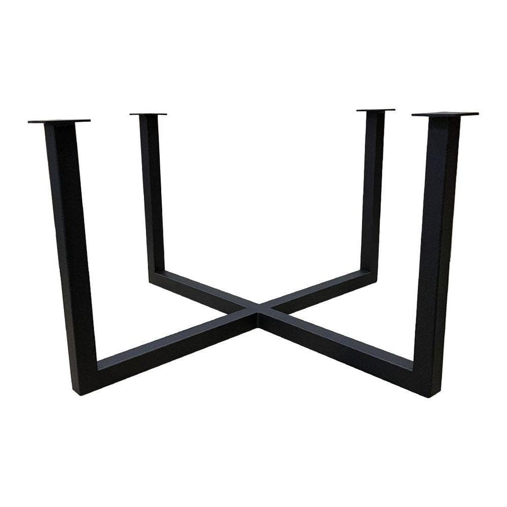 Zwart Stalen Salononderstel 65×65 cm – Stevige Basis van Furniture Legs Europe