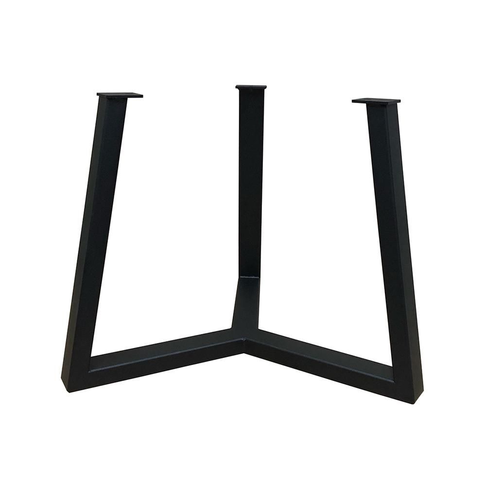 Zwart Stalen Salononderstel Ø55 cm – Robuuste Meubelpoten van Furniture Legs Europe