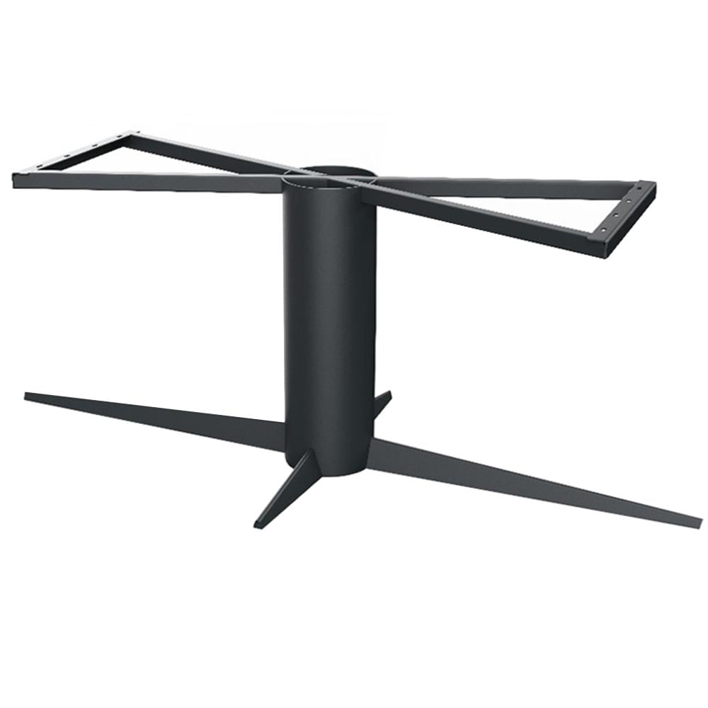 Zwart stalen tafelonderstel 180 × 78 cm – robuuste kolom van Furniture Legs Europe