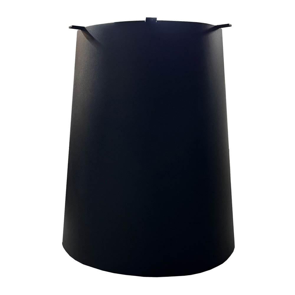Zwarte conische staal tafelpoot – strak design, Ø 65 cm, 72 cm hoog