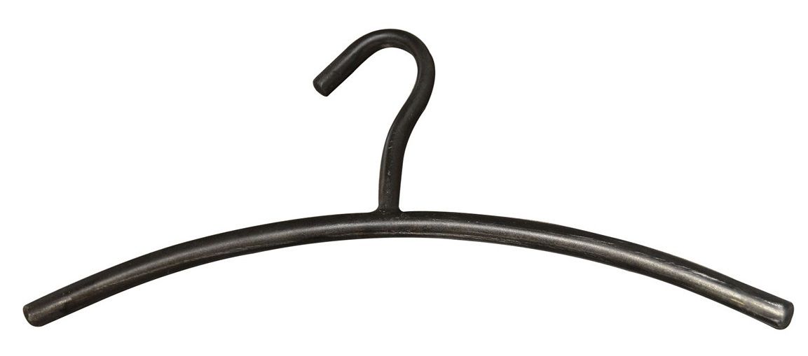 Zwarte Garderobehanger Set Bass – 6 Stuks Vintage Metaal voor Stijlvolle Opbergruimte