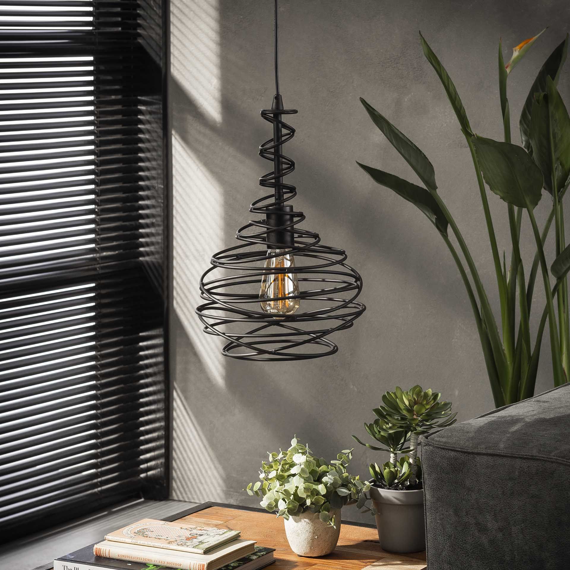 Zwarte Hanglamp Kegel Spin Ø25 – Stijlvolle Eye‑catcher voor elke ruimte