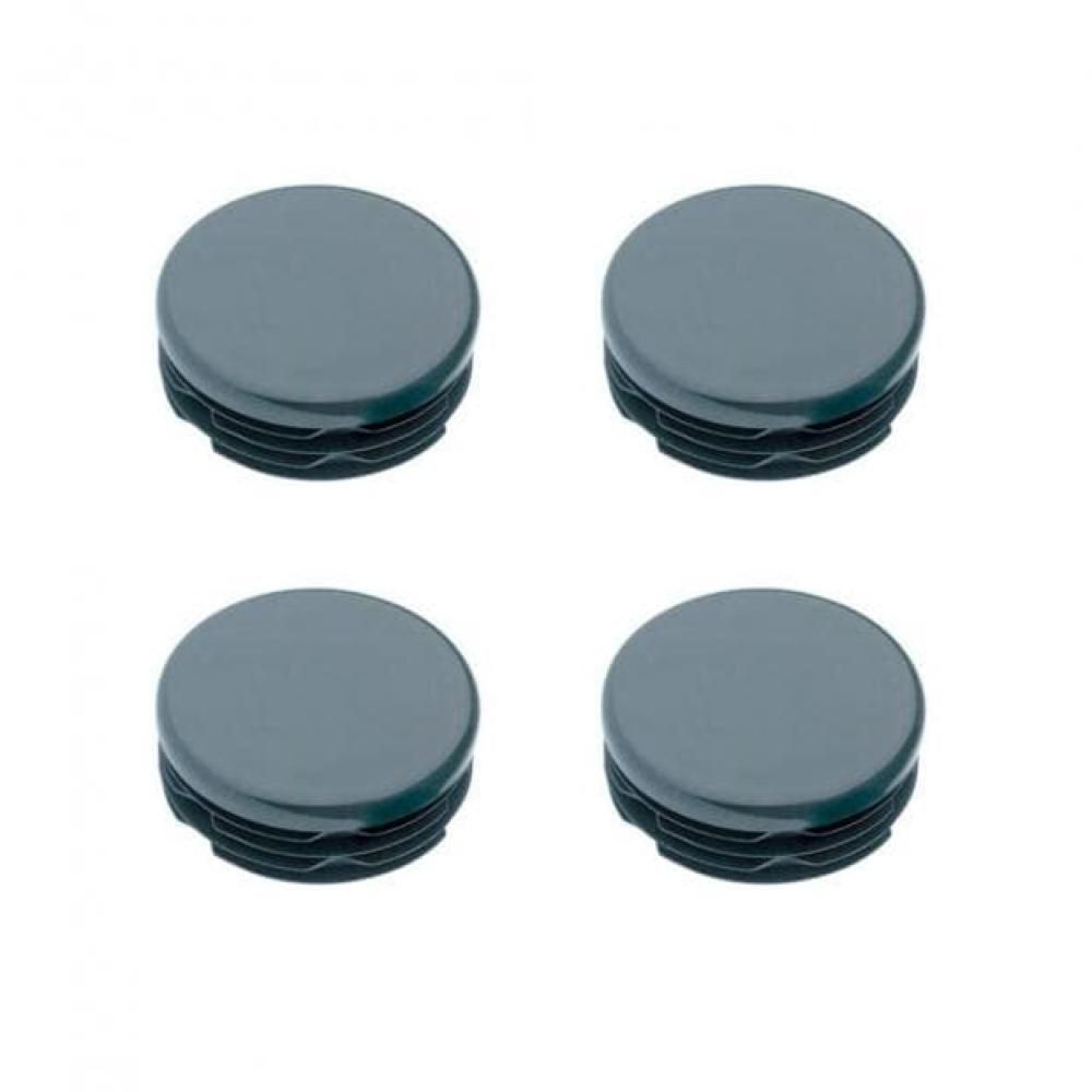 Zwarte kunststof inslagdopjes – 4 stuks – Furniture Legs Europe