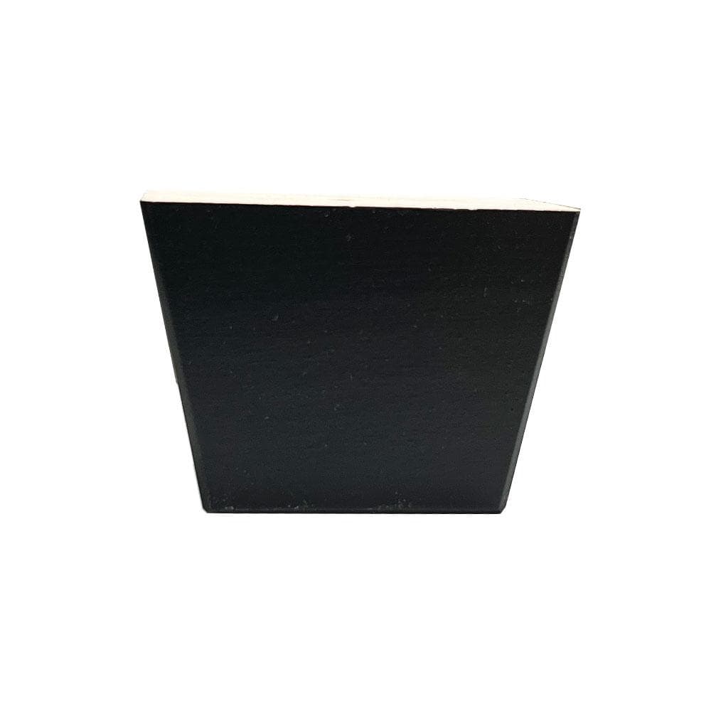 Zwarte massief houten meubelpoot – vierkant 7×4,5 cm, 5 cm hoog – Furniture Legs Europe