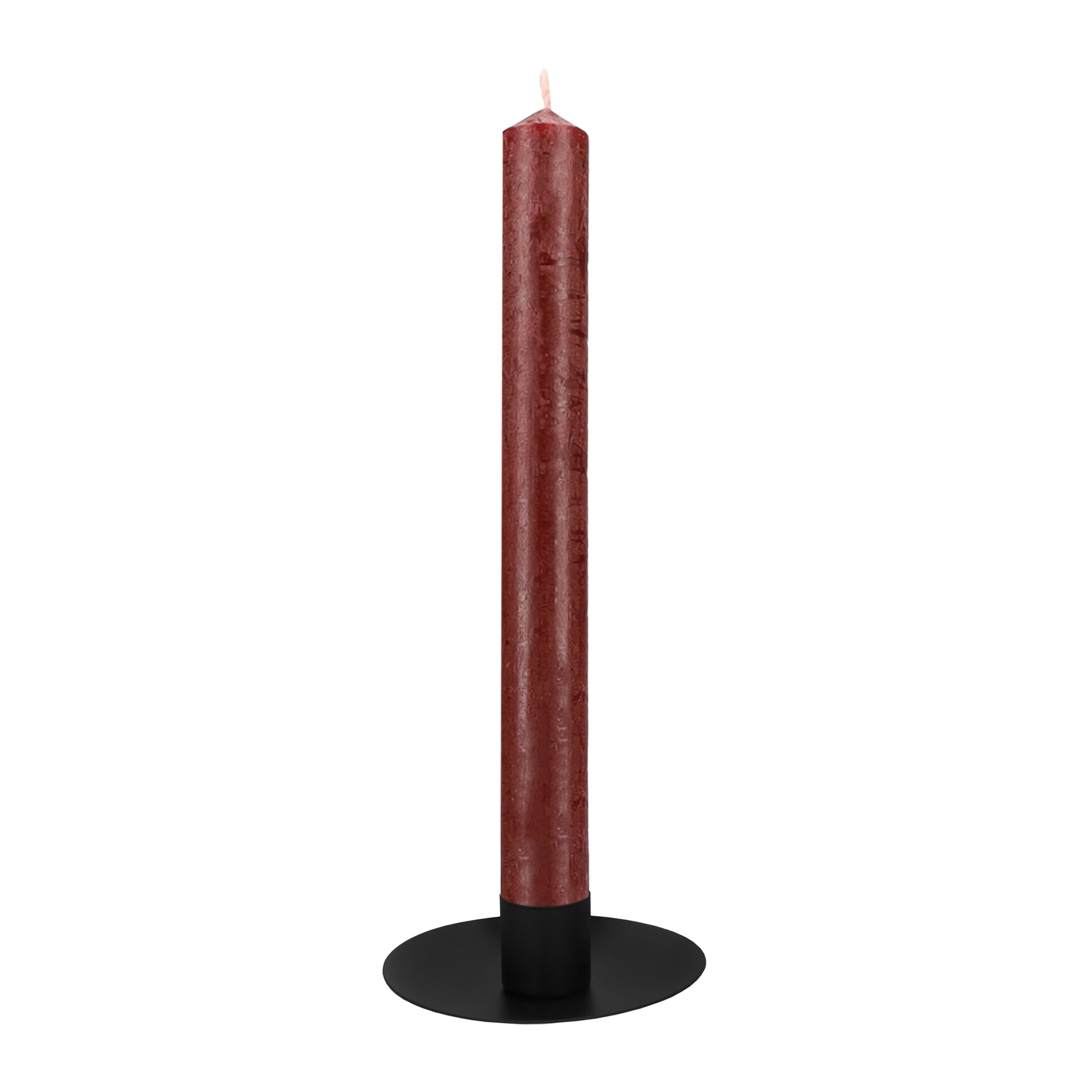 Zwarte metalen kandelaar QUVIO – Moderne sfeermaker voor 10 cm