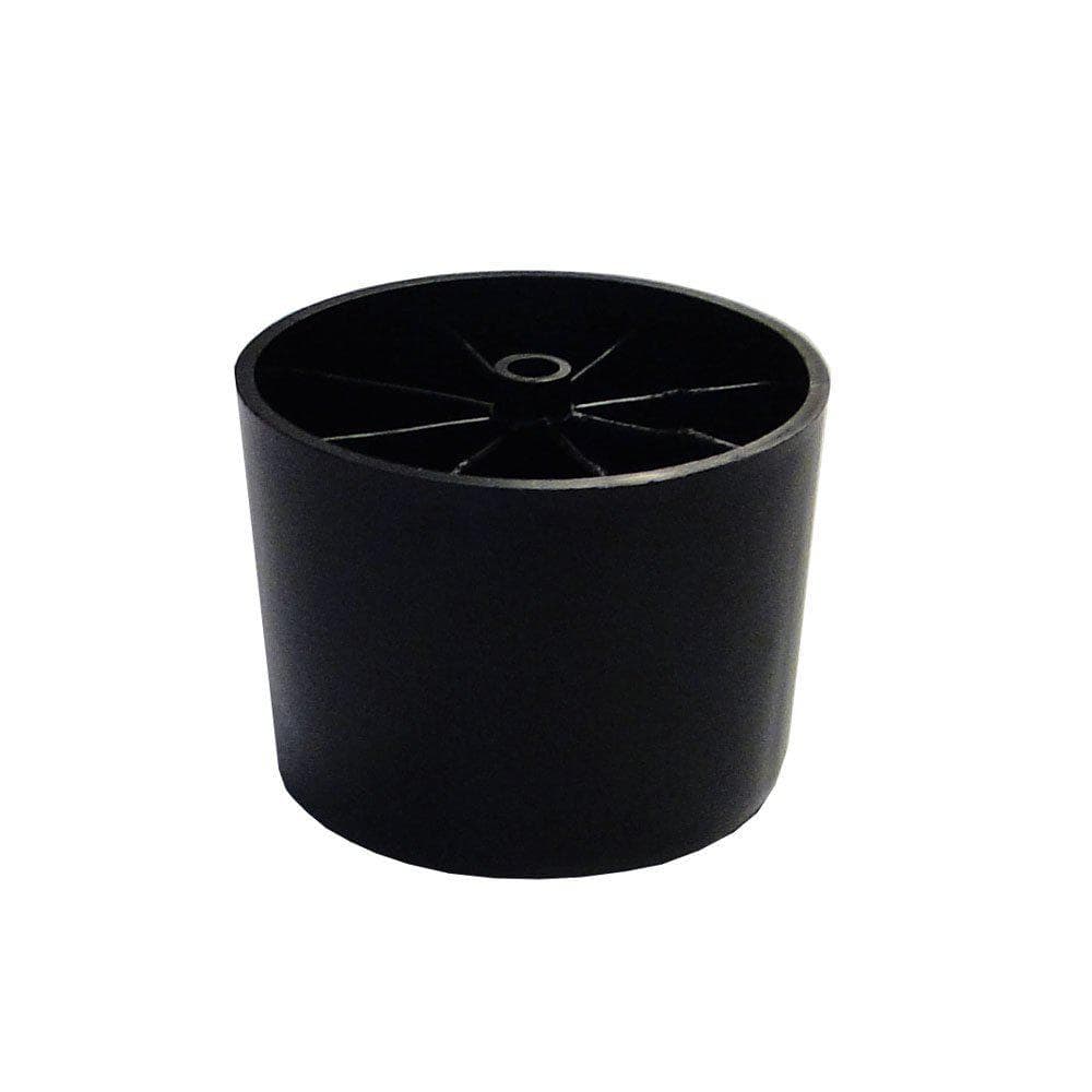 Zwarte ronde kunststof meubelpoot Ø 9 cm – Furniture Legs Europe