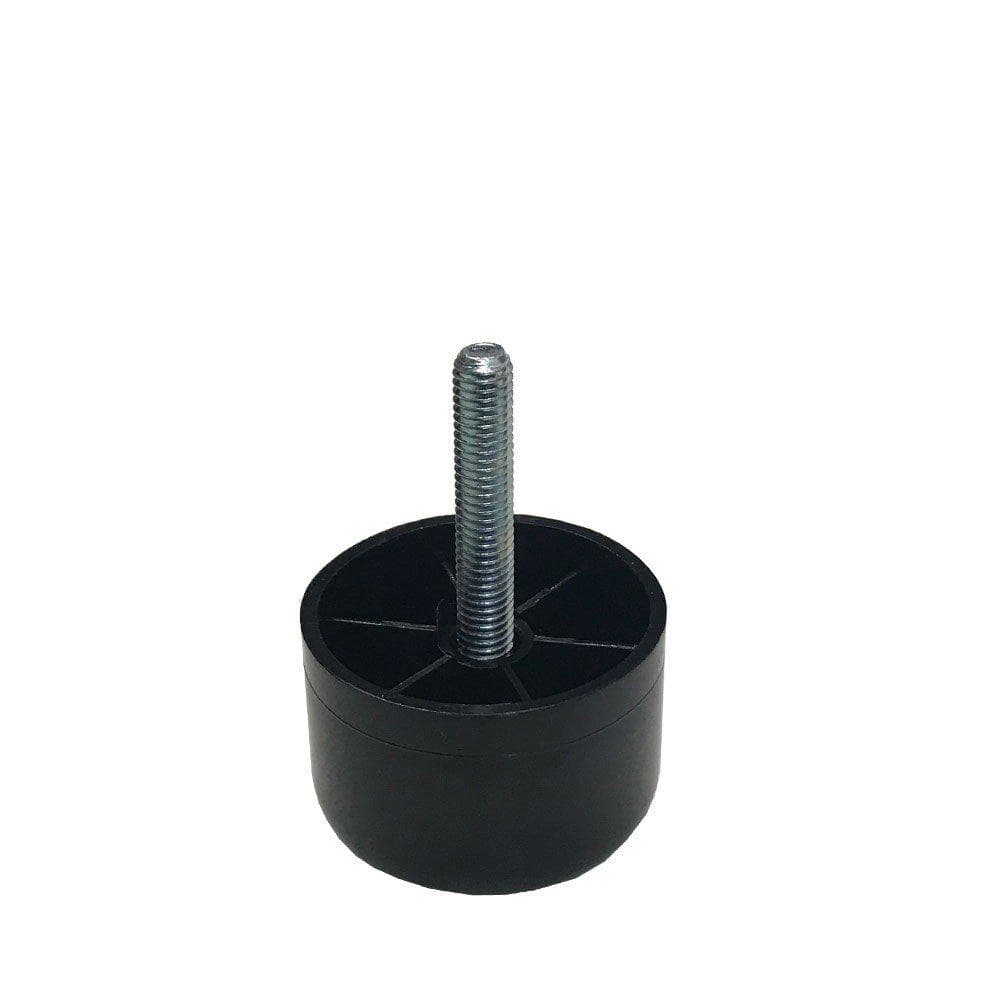 Zwarte ronde meubelpoot Ø 5 cm – kunststof M8 van Furniture Legs Europe