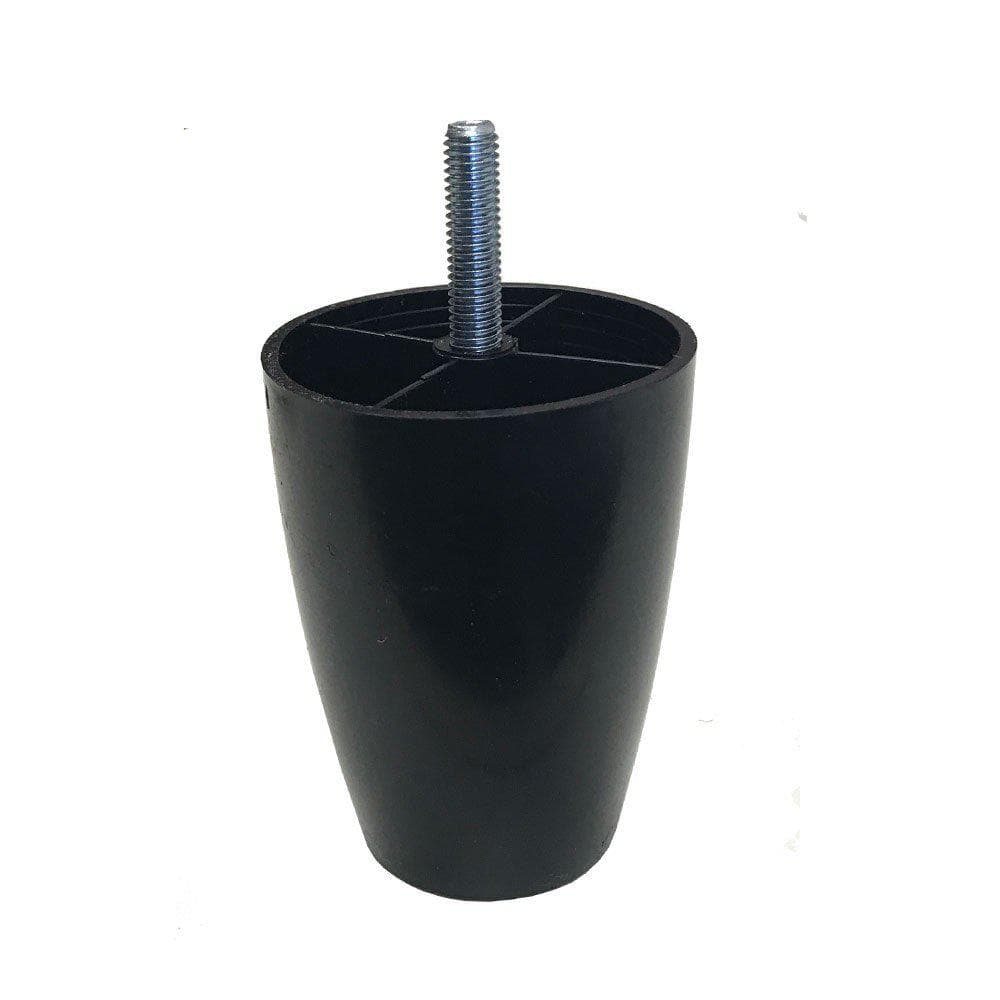 Zwarte ronde meubelpoot Ø 5 cm – stevige kunststof basis (M8)