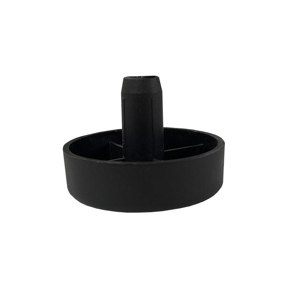 Zwarte ronde pinmeubelvoet – 5 cm Ø, 1,5 cm hoog – kunststof, Furniture Legs Europe