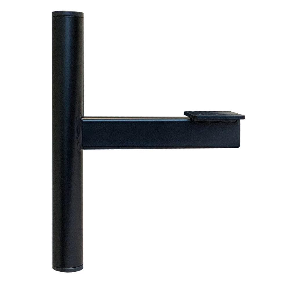 Zwarte ronde staalmeubelpoot – 12 cm hoog, 2,5 cm diameter