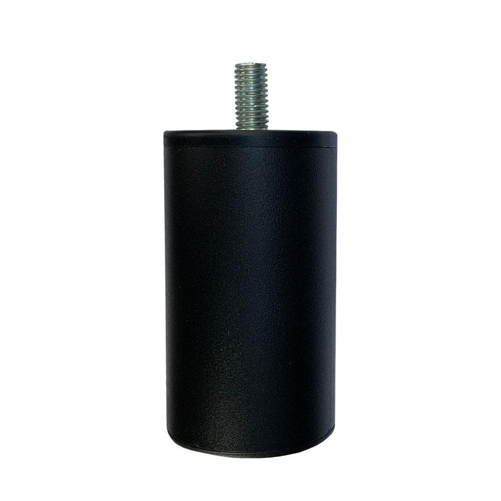 Zwarte ronde stalen meubelpoot Ø 5 cm – 9 cm hoog (M10) – Furniture Legs Europe