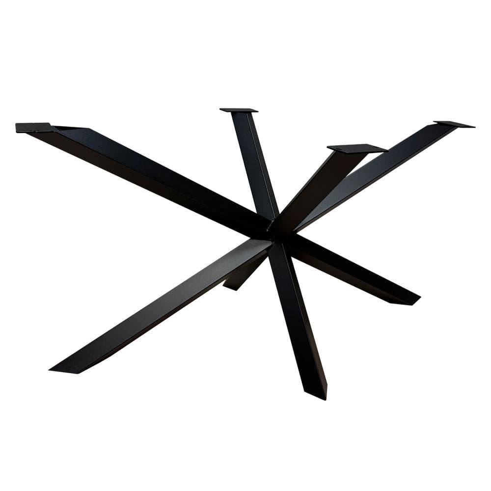 Zwarte Stalen Diamant Matrix Spinpoot – 140×78 cm – 72 cm Hoog (8×8 cm) – Furniture Legs Europe