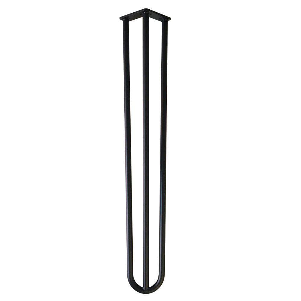 Zwarte Stalen Hairpin Leg – robuuste 71 cm meubelpoten met minimalistische uitstraling