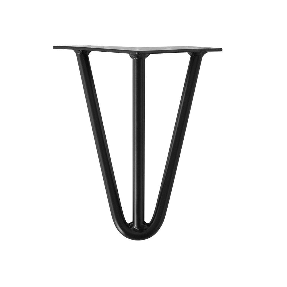 Zwarte Stalen Hairpin Meubelpoten – 20 cm Hoog, 1,2 cm Ø – Furniture Legs Europe