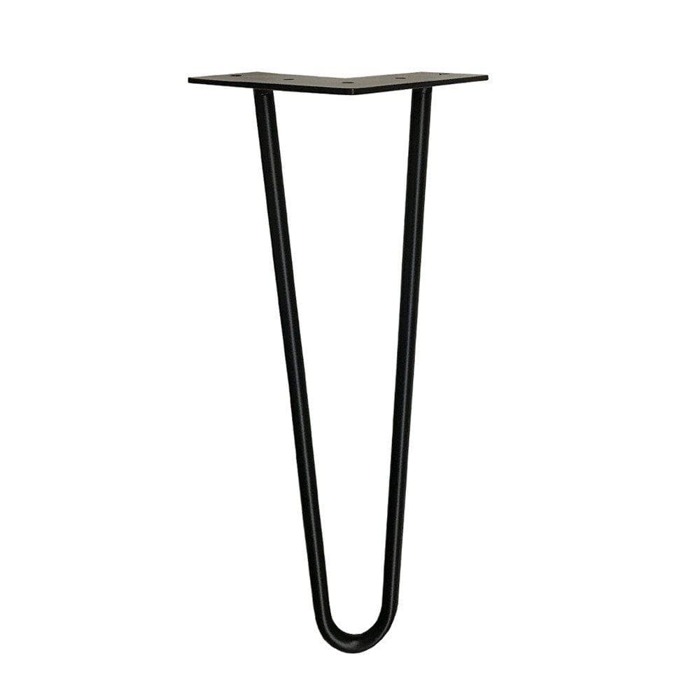 Zwarte Stalen Hairpin Meubelpoten – 35 cm, Ø 1,2 cm – Furniture Legs Europe