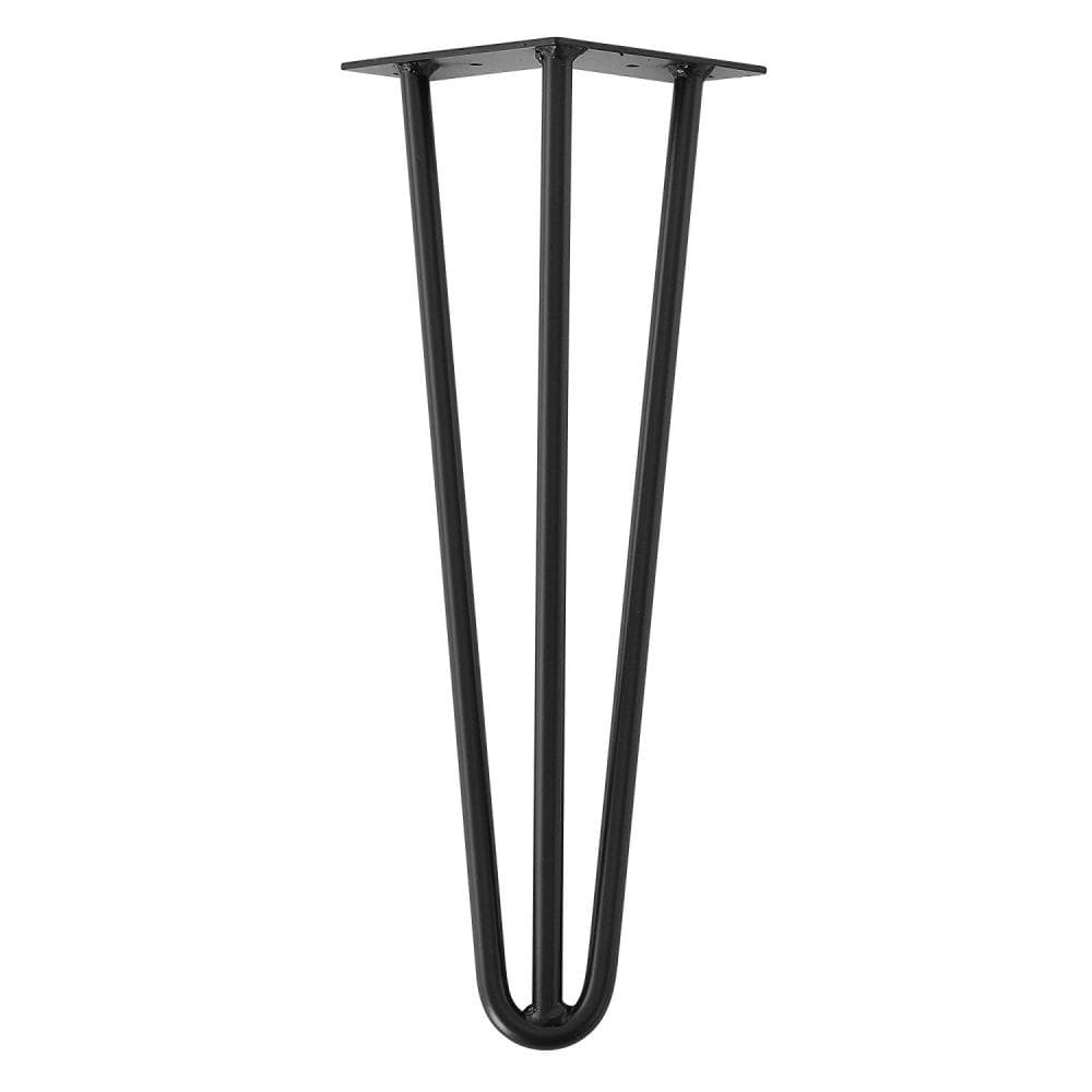 Zwarte Stalen Hairpin Meubelpoten – 40 cm, Ø 1,2 cm – Furniture Legs Europe