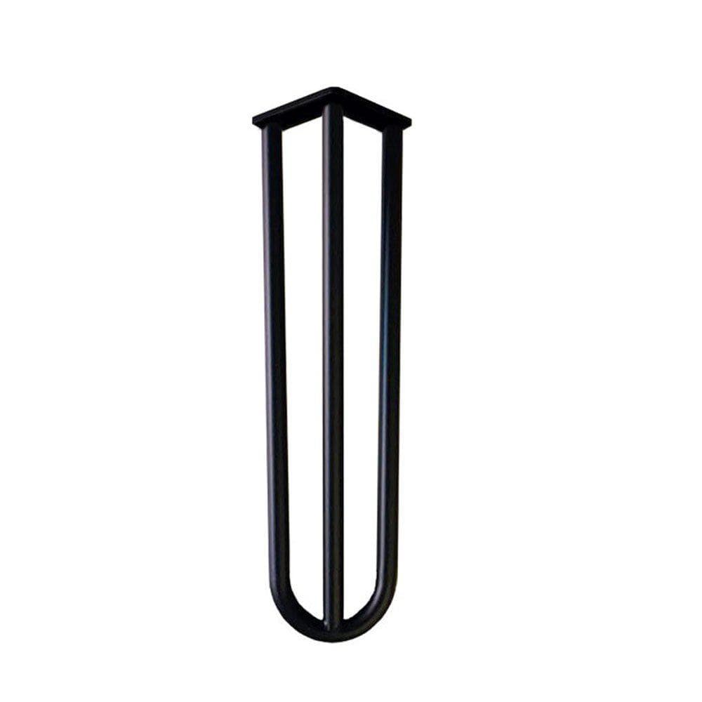 Zwarte Stalen Hairpin Meubelpoten – 40 cm, Ø 1,6 cm – Furniture Legs Europe