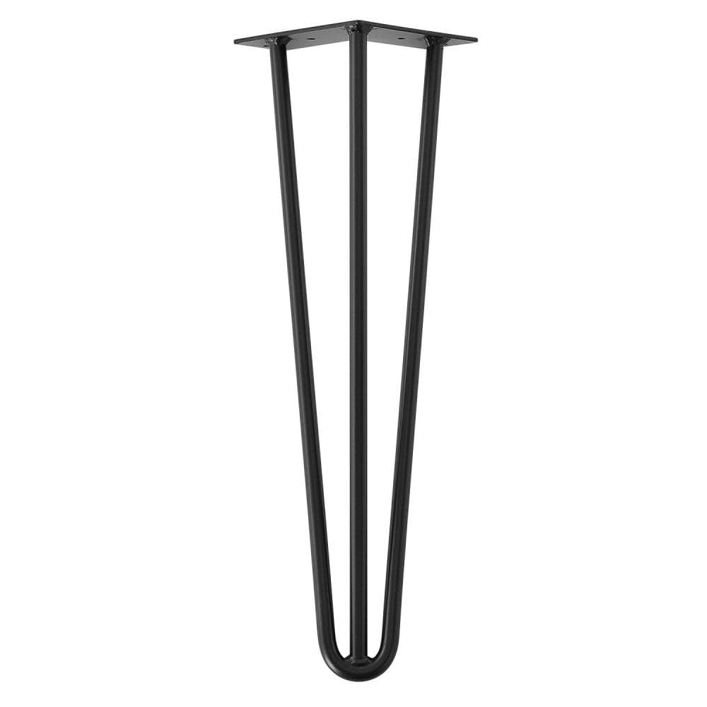 Zwarte Stalen Hairpin Meubelpoten – 45 cm Hoog, Ø 1,2 cm – Furniture Legs Europe