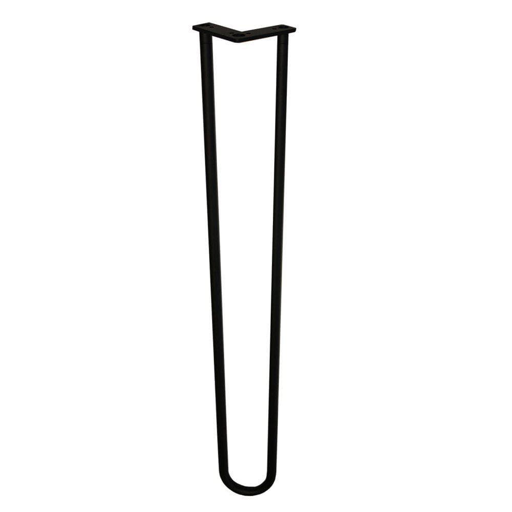 Zwarte Stalen Hairpin Poten – 95 cm Hoog, Ø 1,6 cm – Furniture Legs Europe