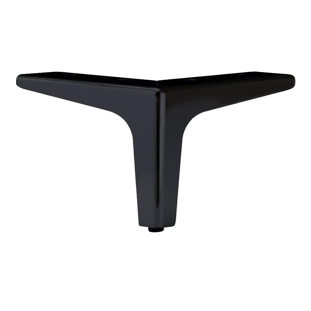 Zwarte Stalen Hoekmeubelpot – 13,5 × 13,5 cm, 10 cm Hoog – Furniture Legs Europe