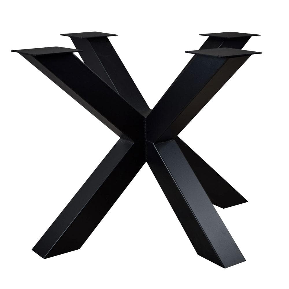 Zwarte Stalen Matrix Spinpoot – 120 × 120 cm – 72 cm Hoog – Furniture Legs Europe