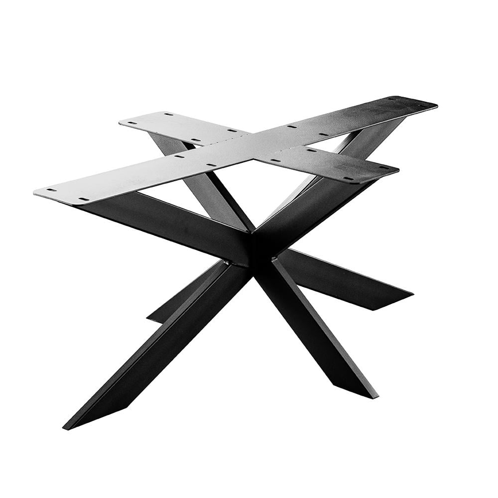 Zwarte Stalen Matrix Spinpoot – 90×60 cm, 40 cm hoog – Furniture Legs Europe