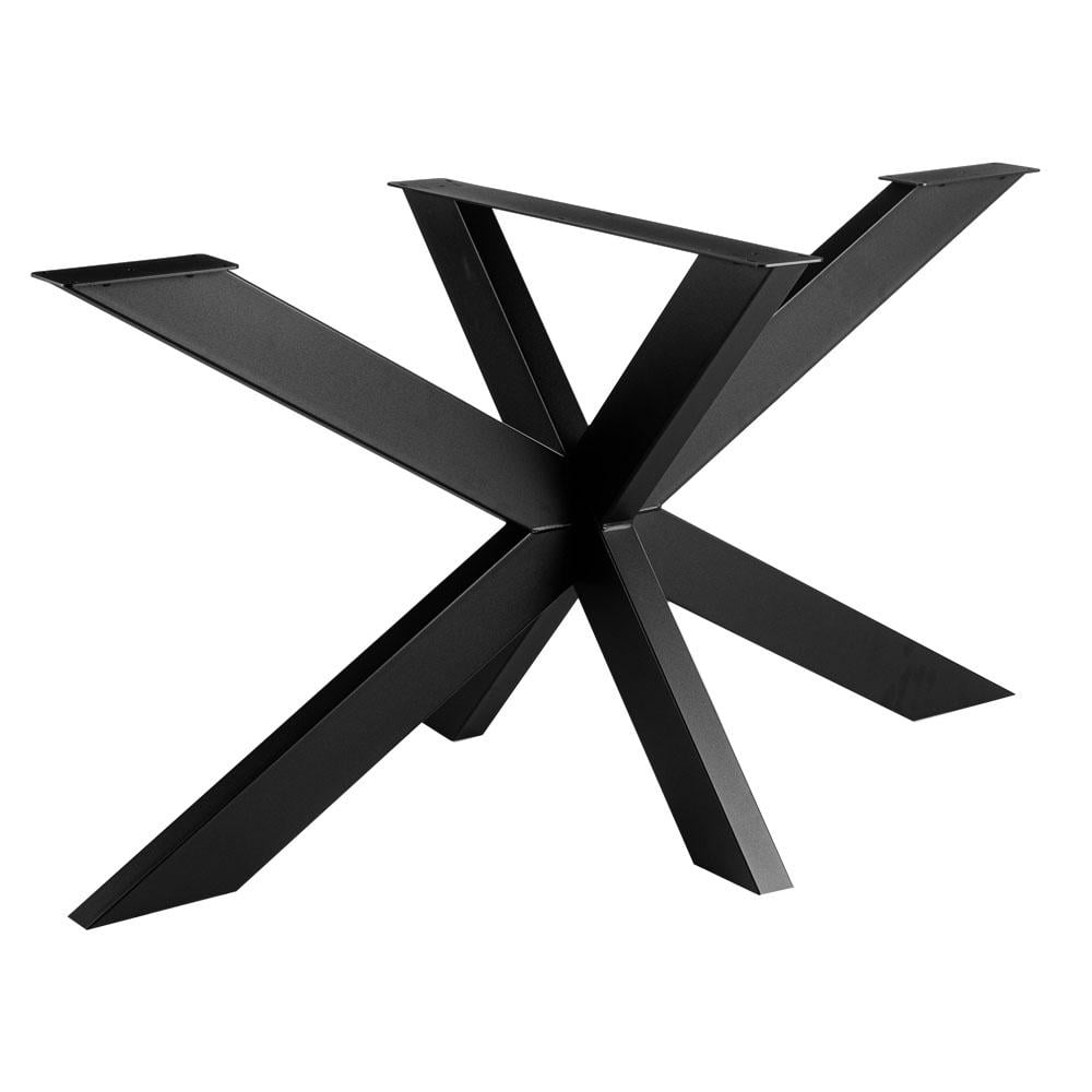 Zwarte Stalen Matrix Spinpoot – Moderne Basis van 180×80 cm, 73 cm Hoog