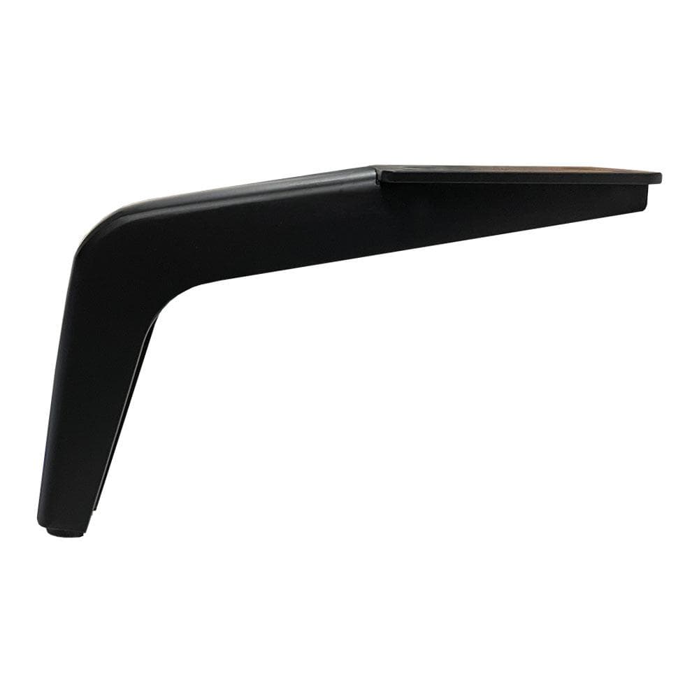Zwarte Stalen Meubelpoot 20 × 4,5 cm – 12 cm Hoog, Design van Furniture Legs Europe