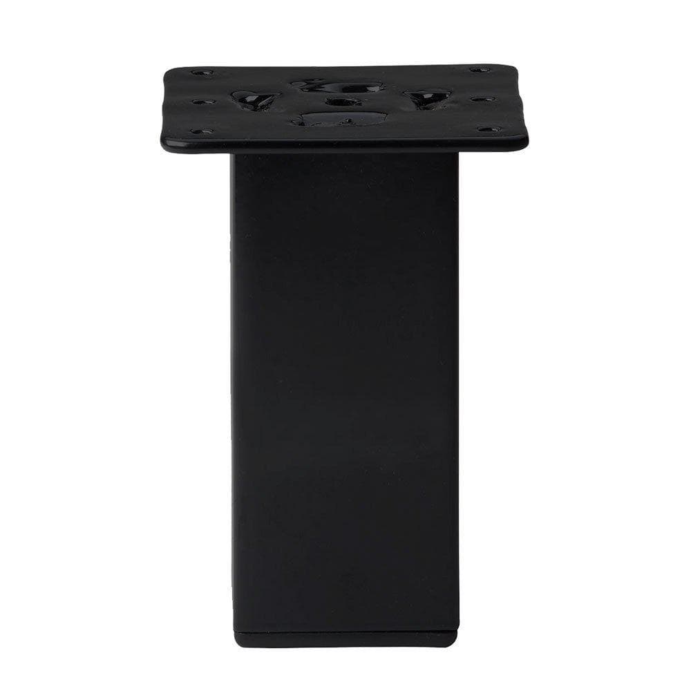 Zwarte stalen meubelpoot 5×5 cm – 13 cm hoog van Furniture Legs Europe