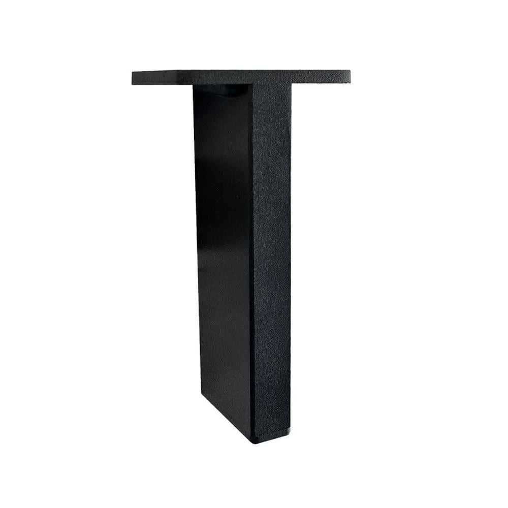 Zwarte Stalen Meubelpot – Strakke Rechthoekige Vorm, 12 cm Hoog