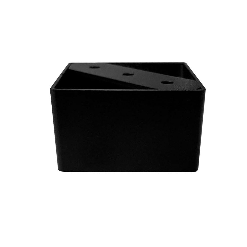 Zwarte Stalen Meubelpoten 8 × 8 cm – Stijlvolle Steun van Furniture Legs Europe