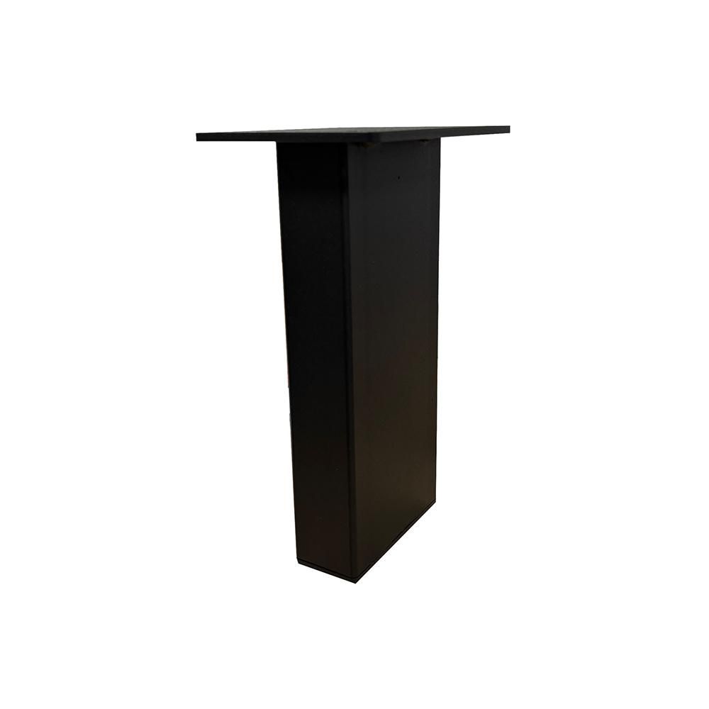 Zwarte Stalen Rechte Tafelpoten 23,5 cm – Set van 4 van Furniture Legs Europe
