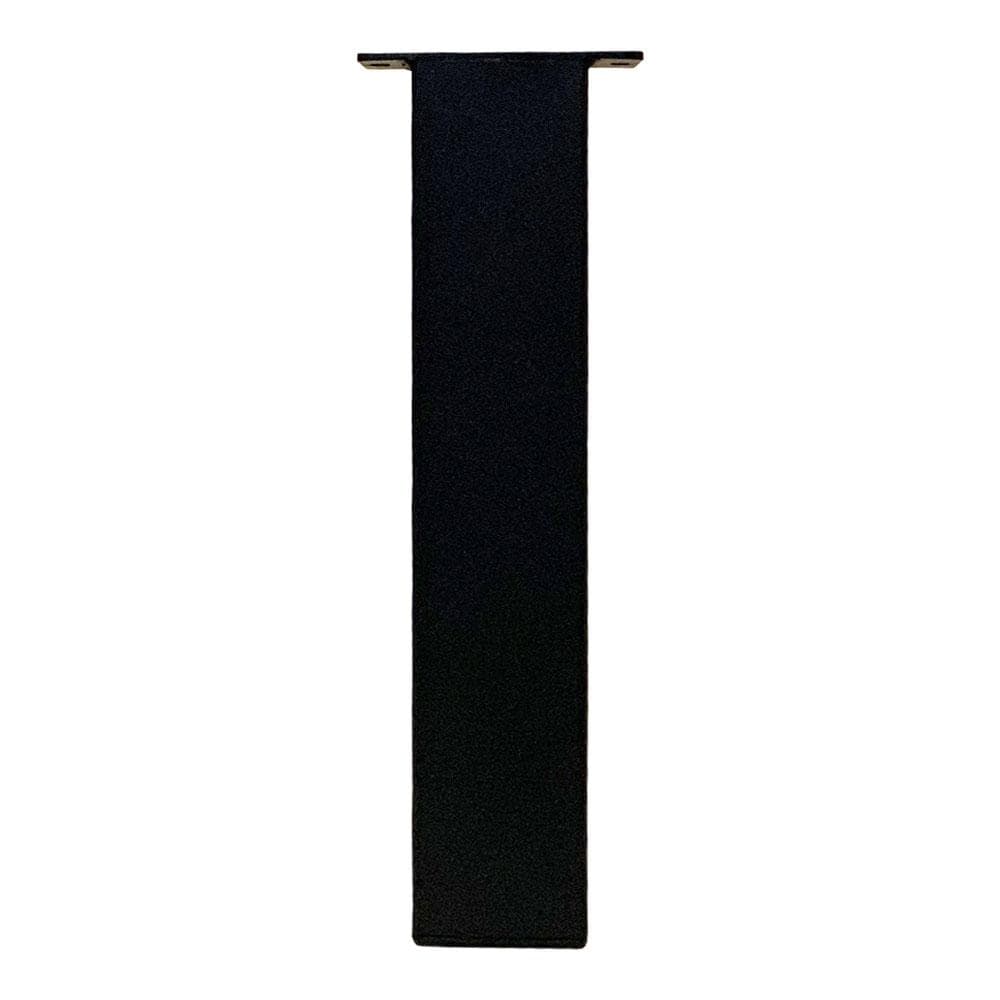 Zwarte Stalen Rechte Tafelpoten – 4 Stuks, 8×8 cm, 43 cm Hoog