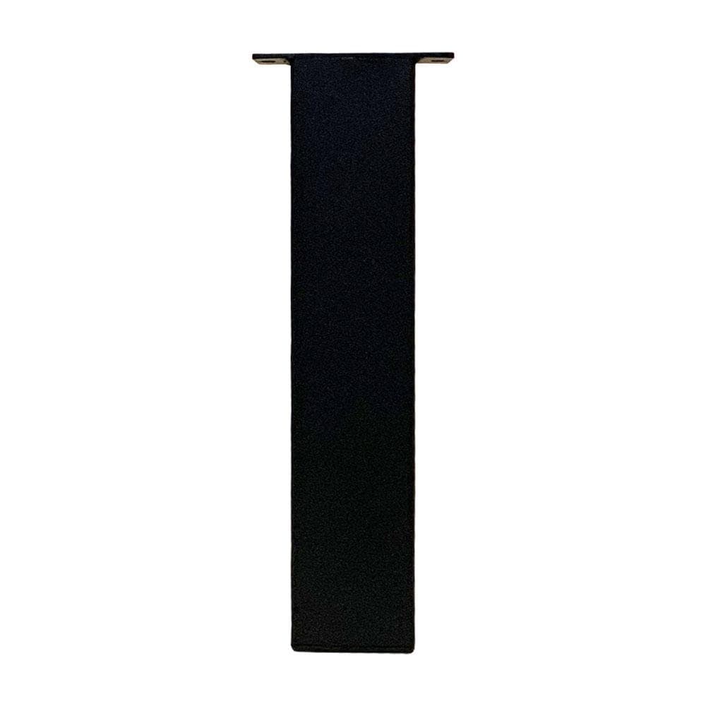 Zwarte stalen tafelpoten – Strakke 40 cm poten in vierkant 8 × 8 cm (set van 4)