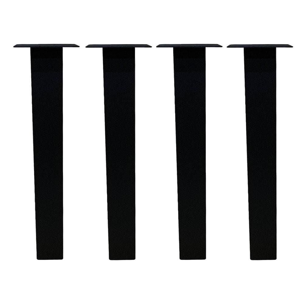 Zwarte Stalen Vierkante Tafelpoten 70 cm – Set van 4 van Furniture Legs Europe