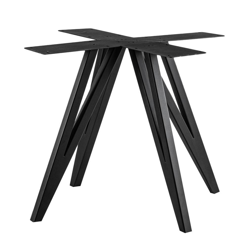 Zwarte Stalen ‘Vlinder’ Meubelpoten 90 × 90 cm – Furniture Legs Europe