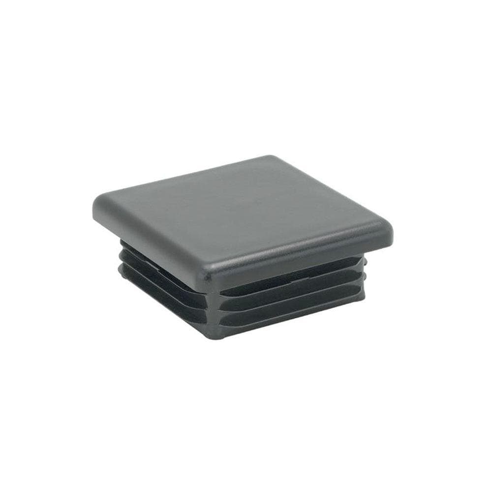 Zwarte vierkante meubeldop van kunststof – 15×15 cm, 0,7 cm dik